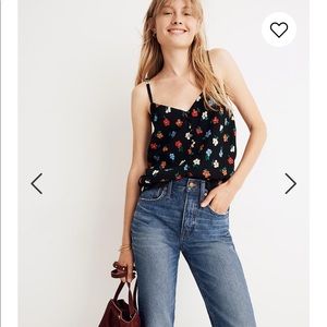 Madewell Button Down Cami in Floral